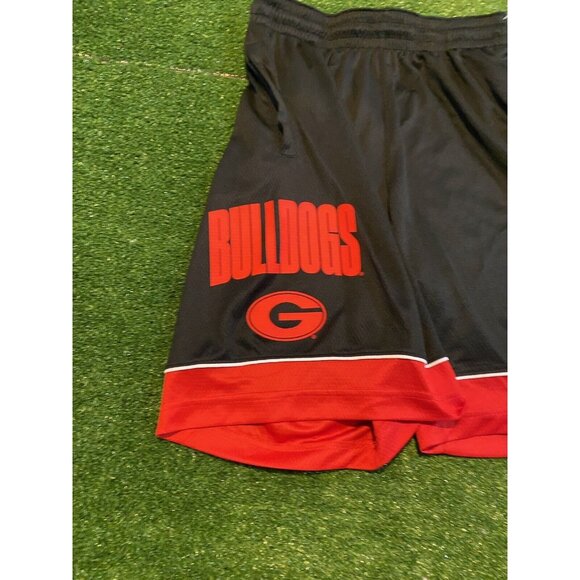 Georgia Bulldogs shorts mens medium black red nike lightweight breathable 10 - Picture 5 of 9
